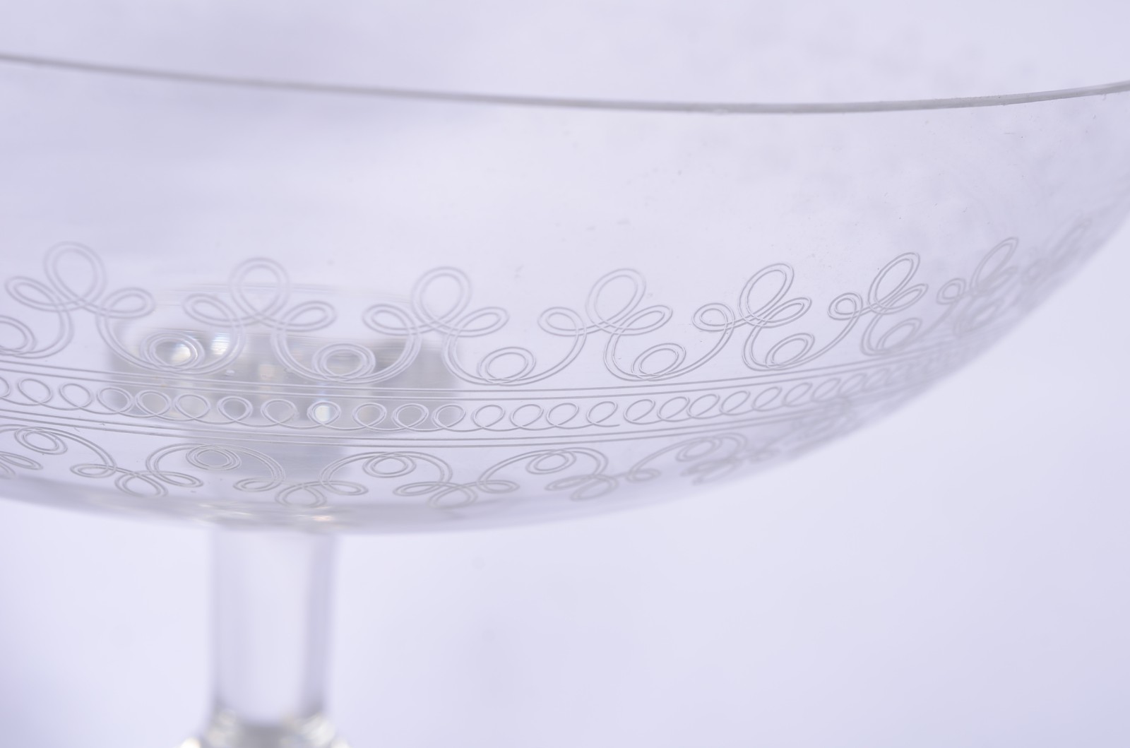 Quatro fruteiras de cristal europeu, diversos modelos. - foto 3 de 10