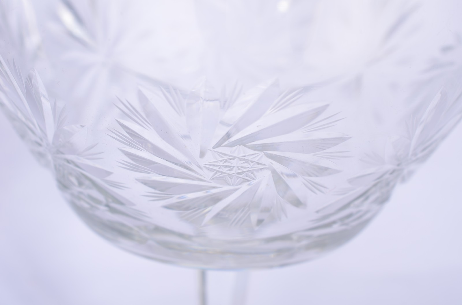 Quatro fruteiras de cristal europeu, diversos modelos. - foto 6 de 10