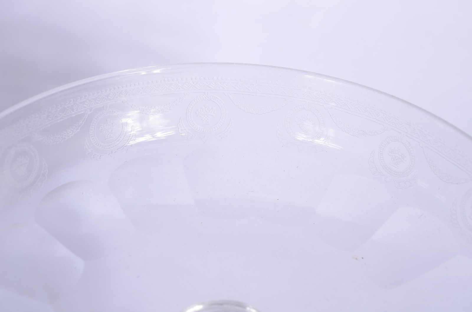 Quatro fruteiras de cristal europeu, diversos modelos. - foto 8 de 10