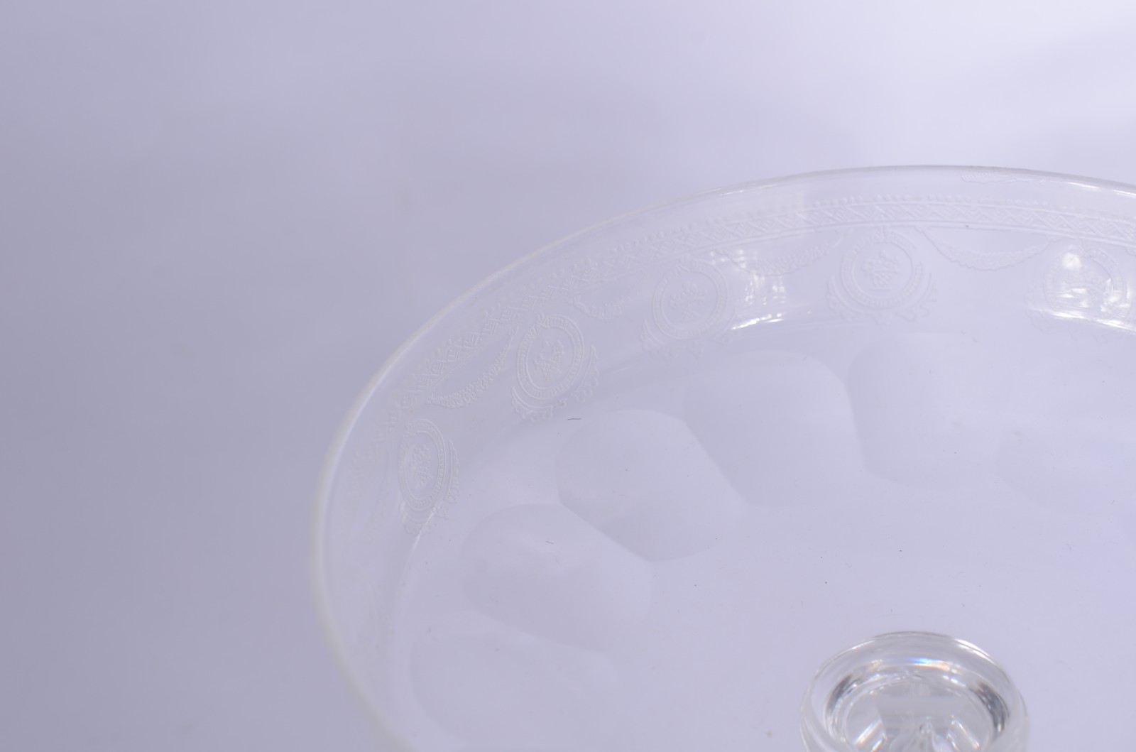 Quatro fruteiras de cristal europeu, diversos modelos. - foto 9 de 10