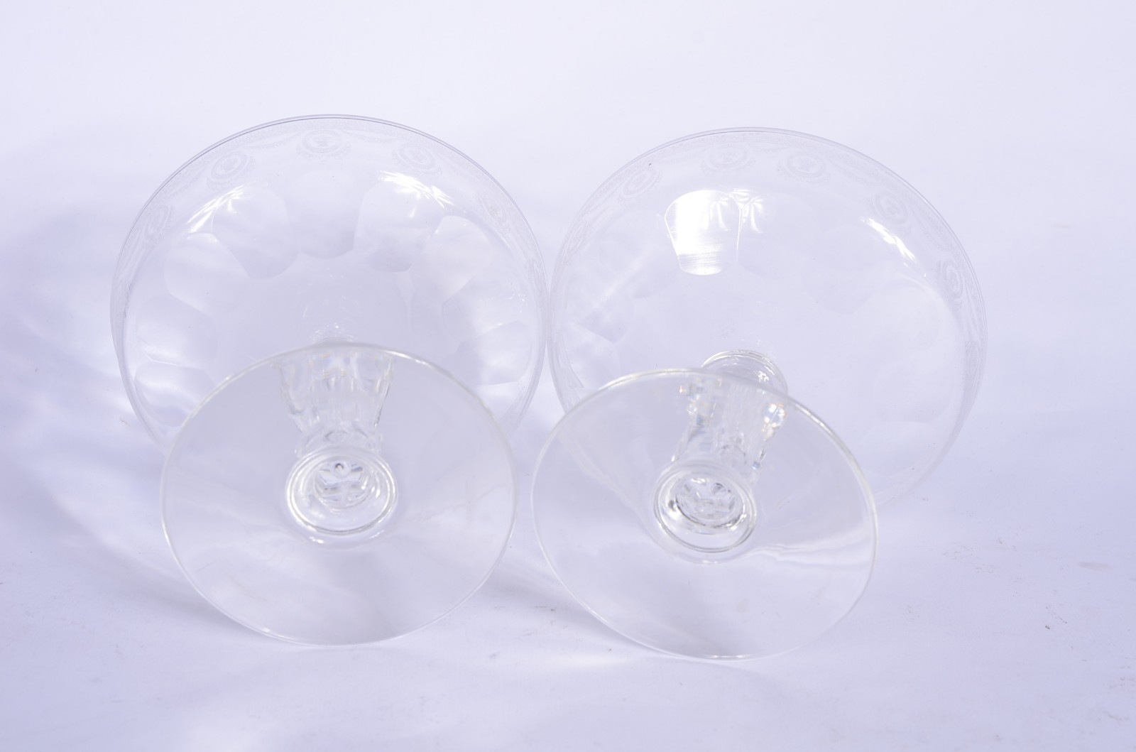 Quatro fruteiras de cristal europeu, diversos modelos. - foto 10 de 10