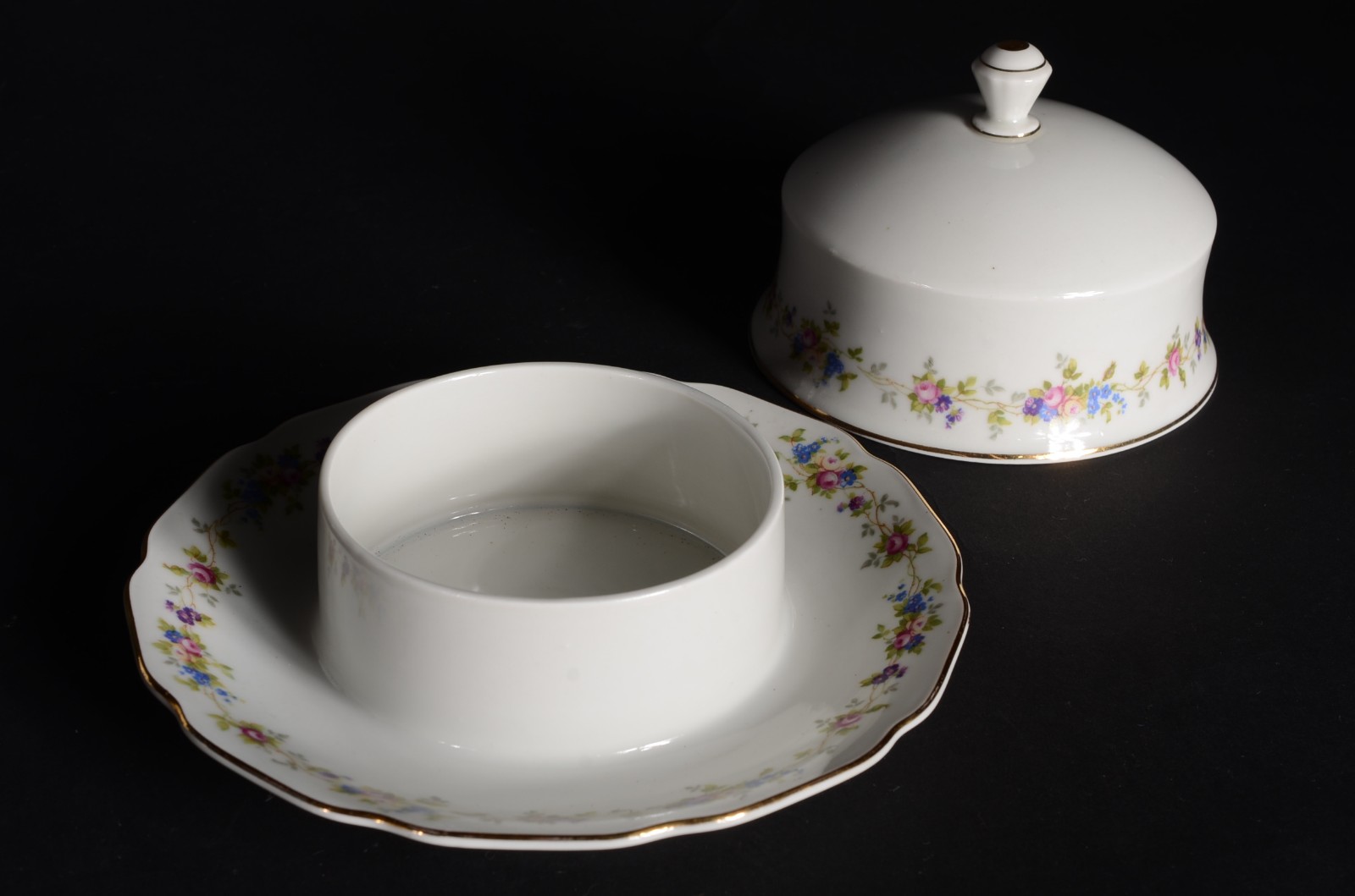 Serviço de chá e café de porcelana tcheca - Bohemia, branca com... - foto 6 de 9