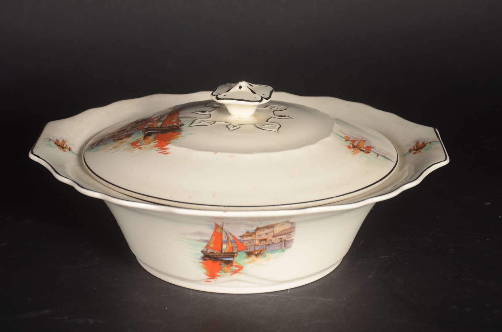 Serviço de jantar de faiança inglesa Myott, Staffordshire, decorados... - foto 2 de 9