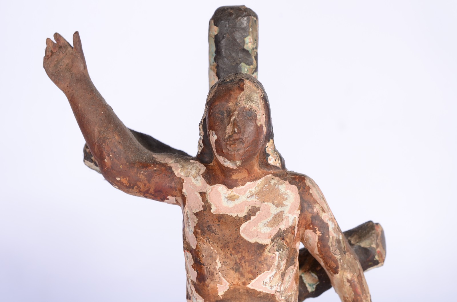 São Sebastião e Santo Antônio. Duas antigas imagens de madeira... - foto 5 de 7