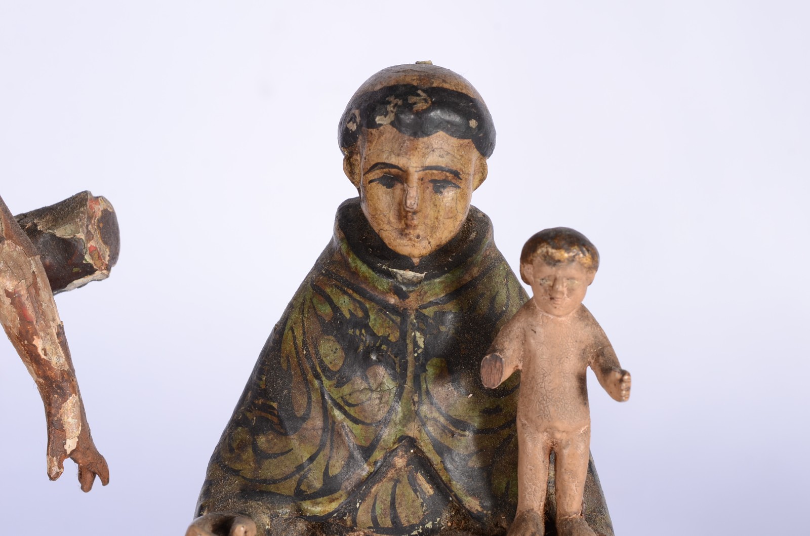 São Sebastião e Santo Antônio. Duas antigas imagens de madeira... - foto 6 de 7