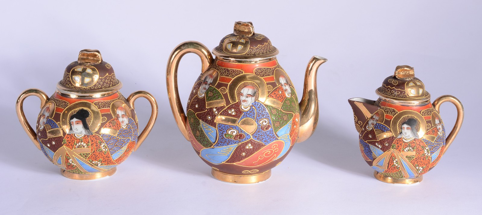 Serviço de porcelana oriental decorados ao gosto Satzuma, composto... - foto 8 de 11