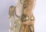 MAX FORTI (1937), Casal - Escultura de bronze e resina. Pequenos defeitos.