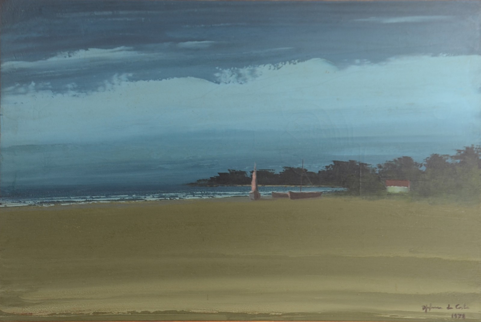Óleo sobre tela - datado 78. - foto 1 de 5
