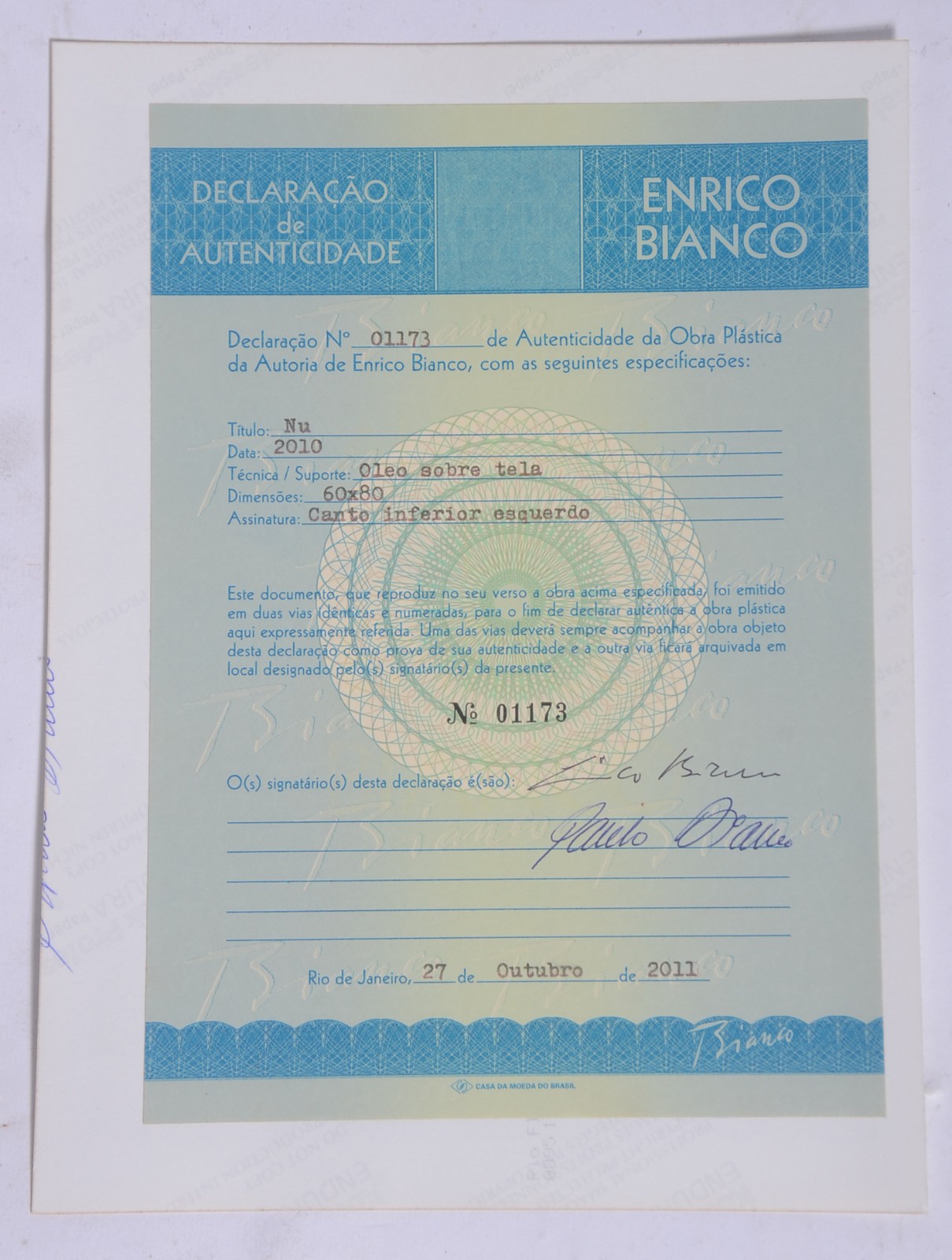 Enrico Bianco (1918-2013), Nú - foto 6 de 6