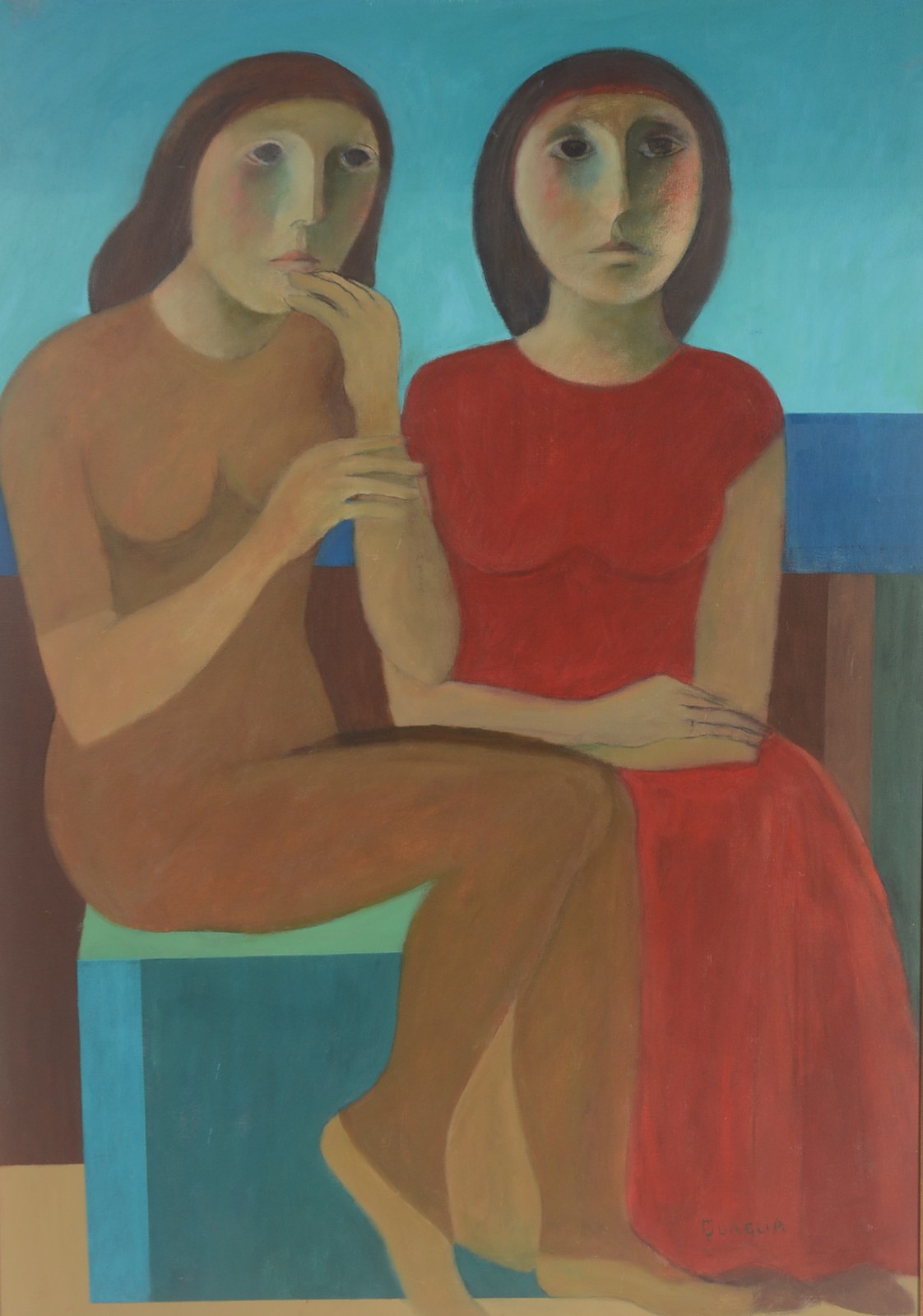 João Quaglia (1928-2014), Duas figuras - foto 1 de 5
