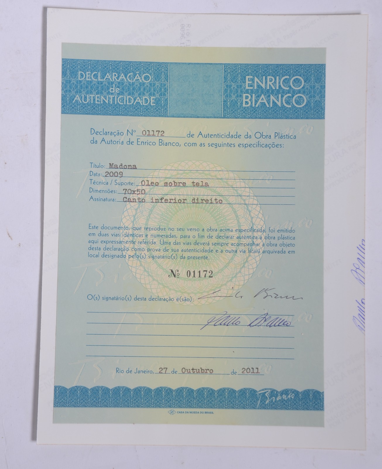 Enrico Bianco (1918-2013), Madona - foto 6 de 6