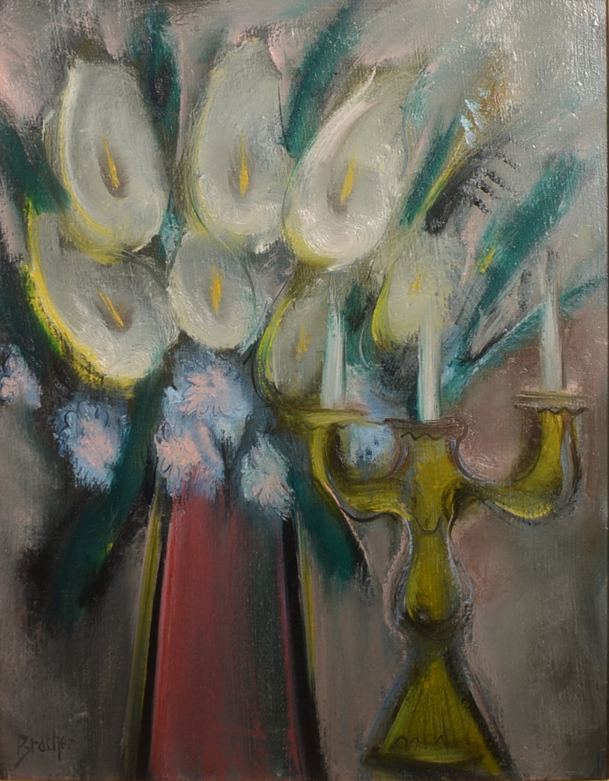 Carlos Bracher (1940), Flores e Castiçal - foto 1 de 5