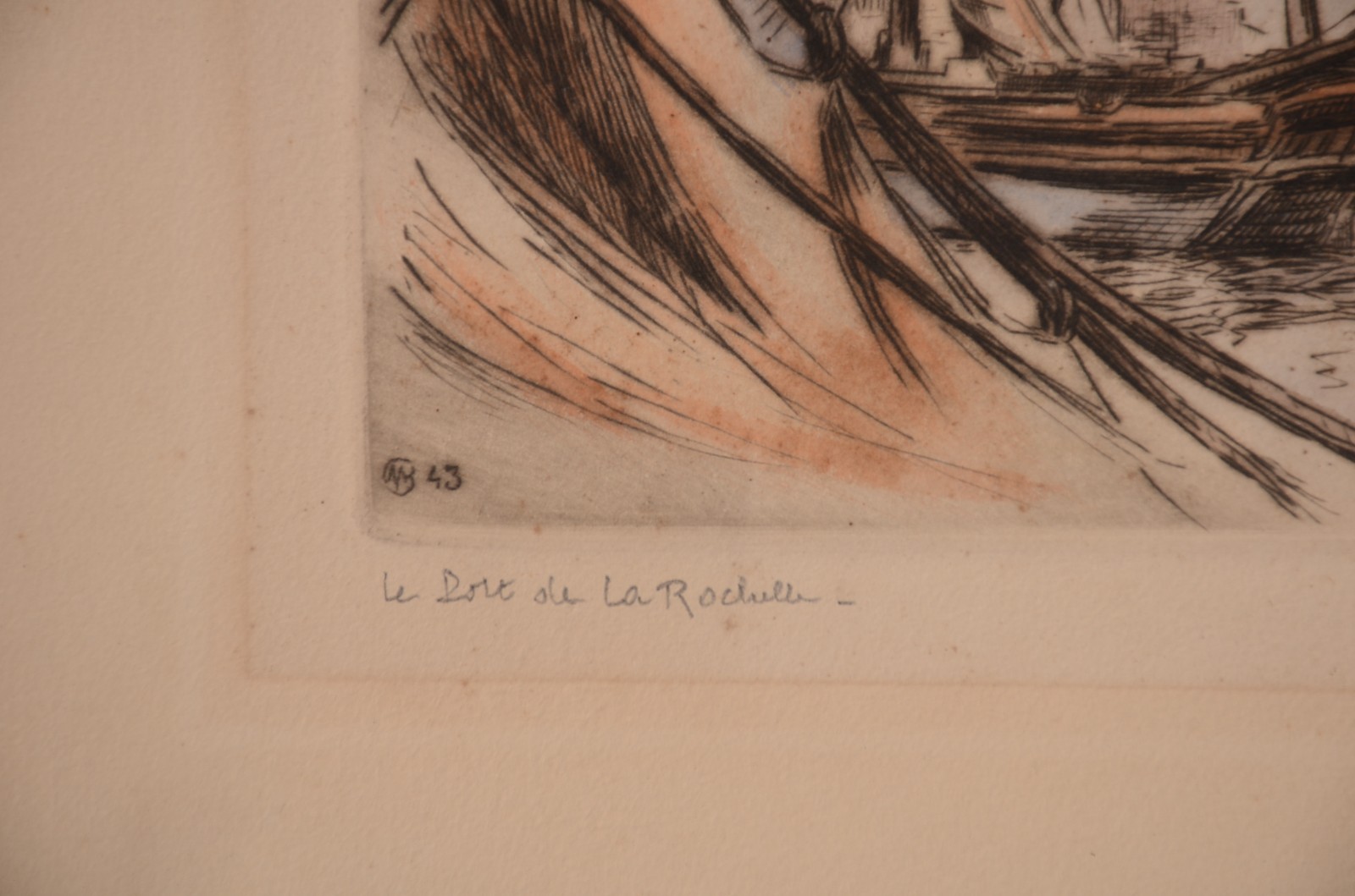 Par de gravuras francesas, prova do artista, assinadas. - foto 2 de 6