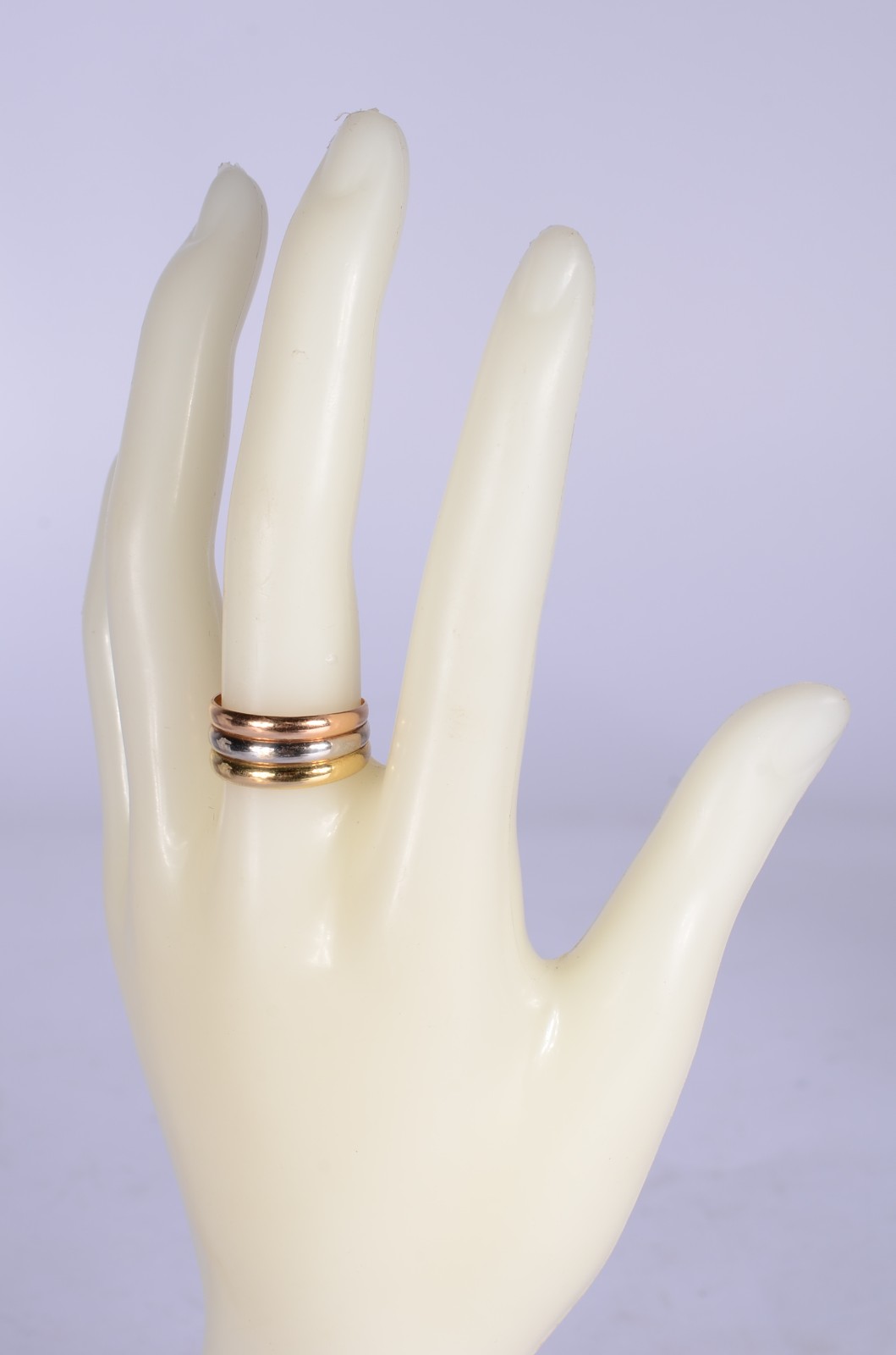 Anel de ouro 18 k., com 2 aros, aro 20/21. (Por motivos de segurança... - foto 4 de 4
