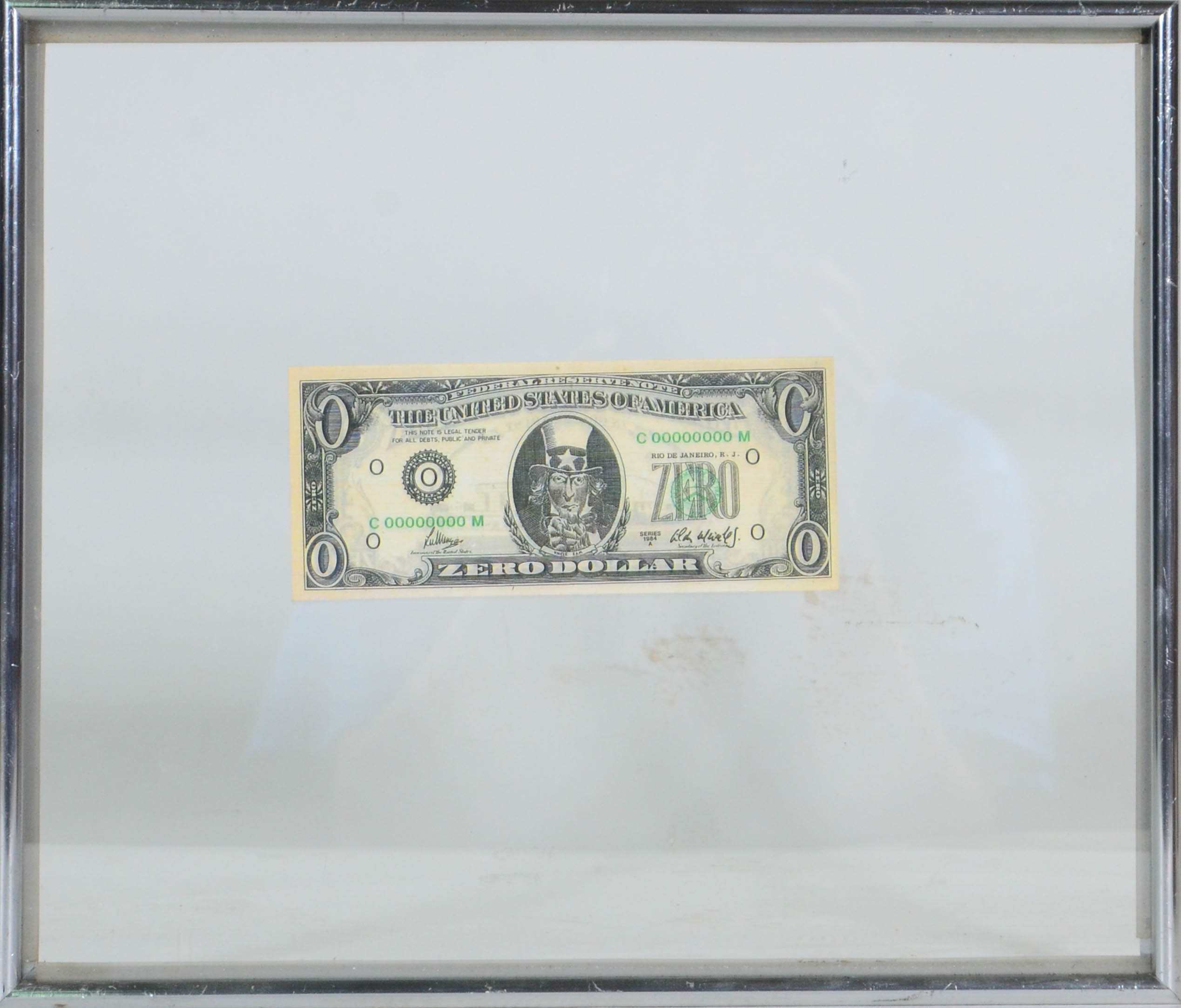 Cildo Meirelles (1948), Zero dólar - foto 1 de 2