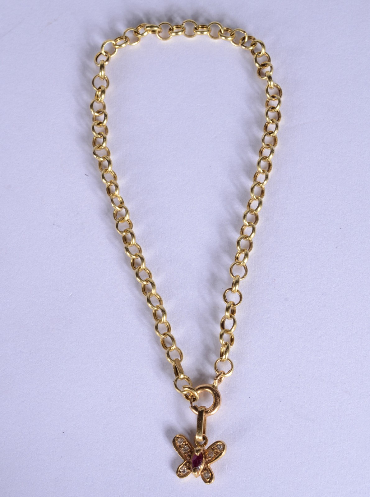 Pulseira de ouro 18 k., contraste 750 mls elós portugueses com... - foto 2 de 4