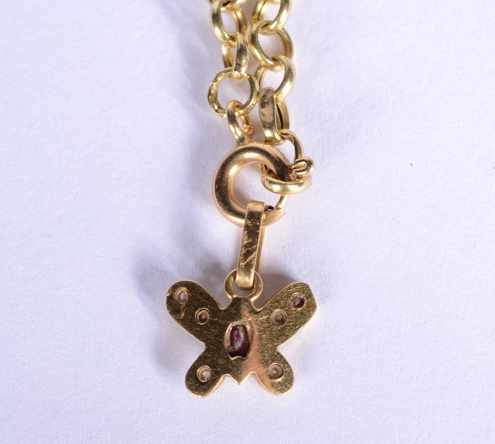 Pulseira de ouro 18 k., contraste 750 mls elós portugueses com... - foto 4 de 4
