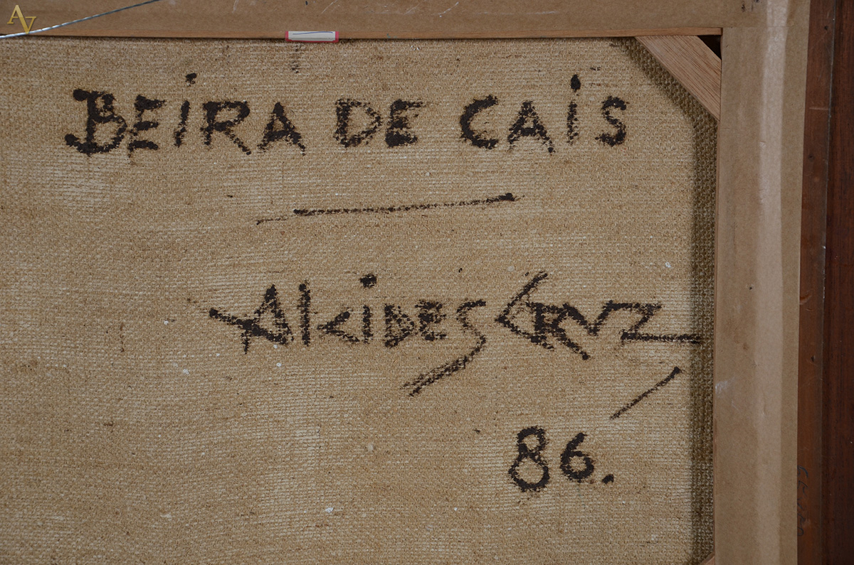 ALCIDES CRUZ (1913 - 1986)- "Beira de cais" - ost - 50 x 62... - foto 4 de 4