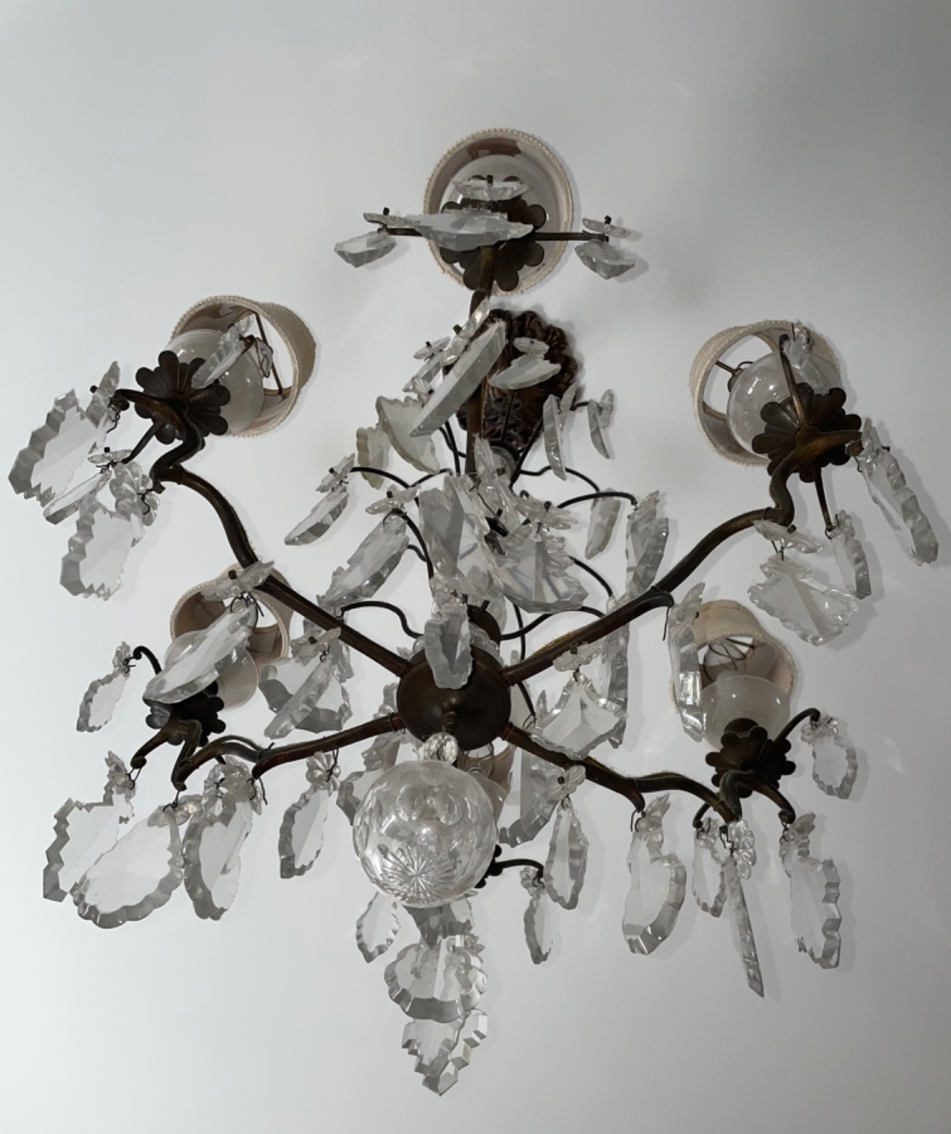 Lustre de cristal estilo Versailles, para 6 luzes, pingentes... - foto 3 de 6