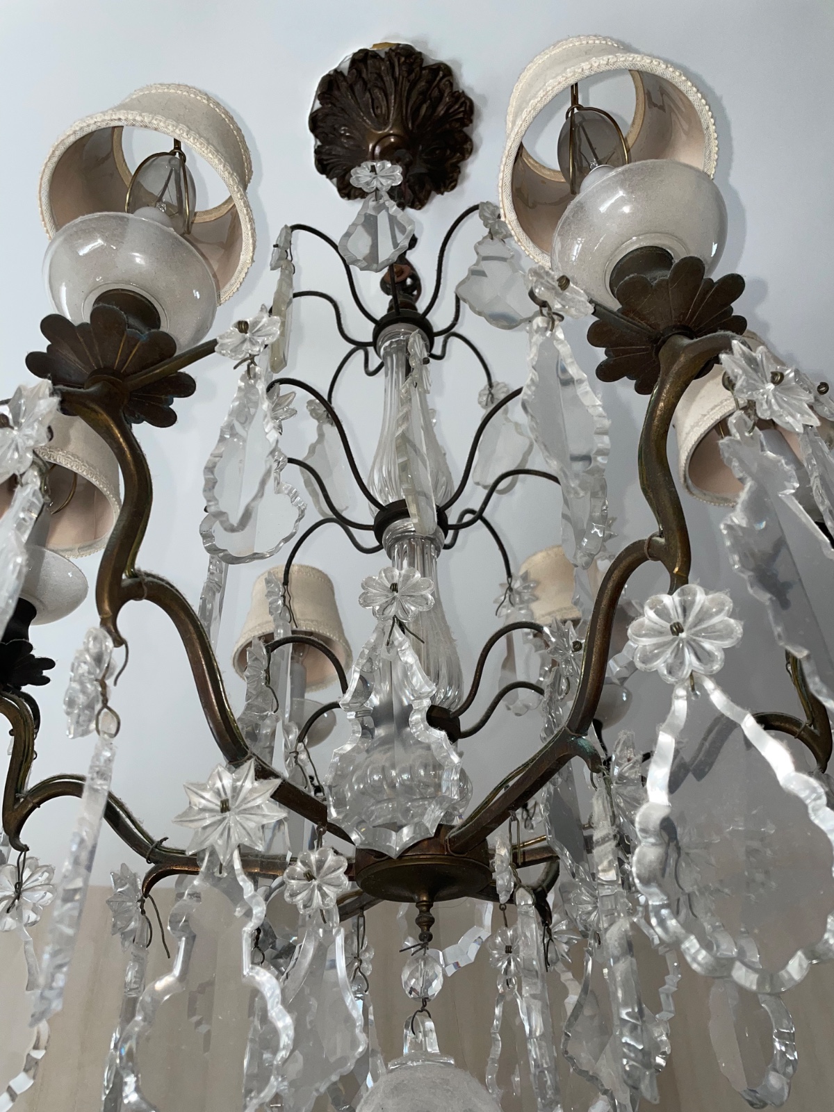 Lustre de cristal estilo Versailles, para 6 luzes, pingentes... - foto 6 de 6