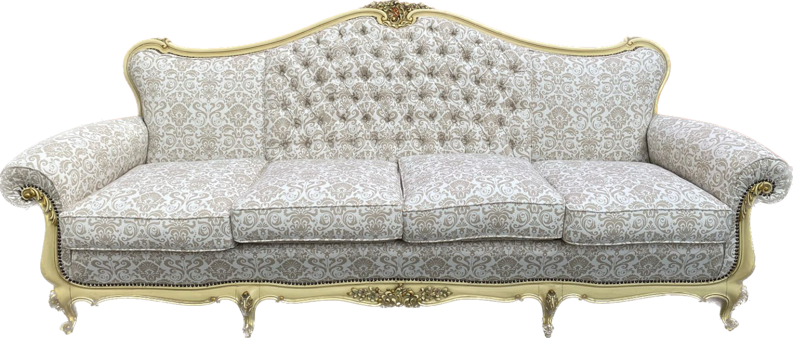 Conjunto de sofá para 4 lugares e par de poltronas de madeira... - foto 2 de 2