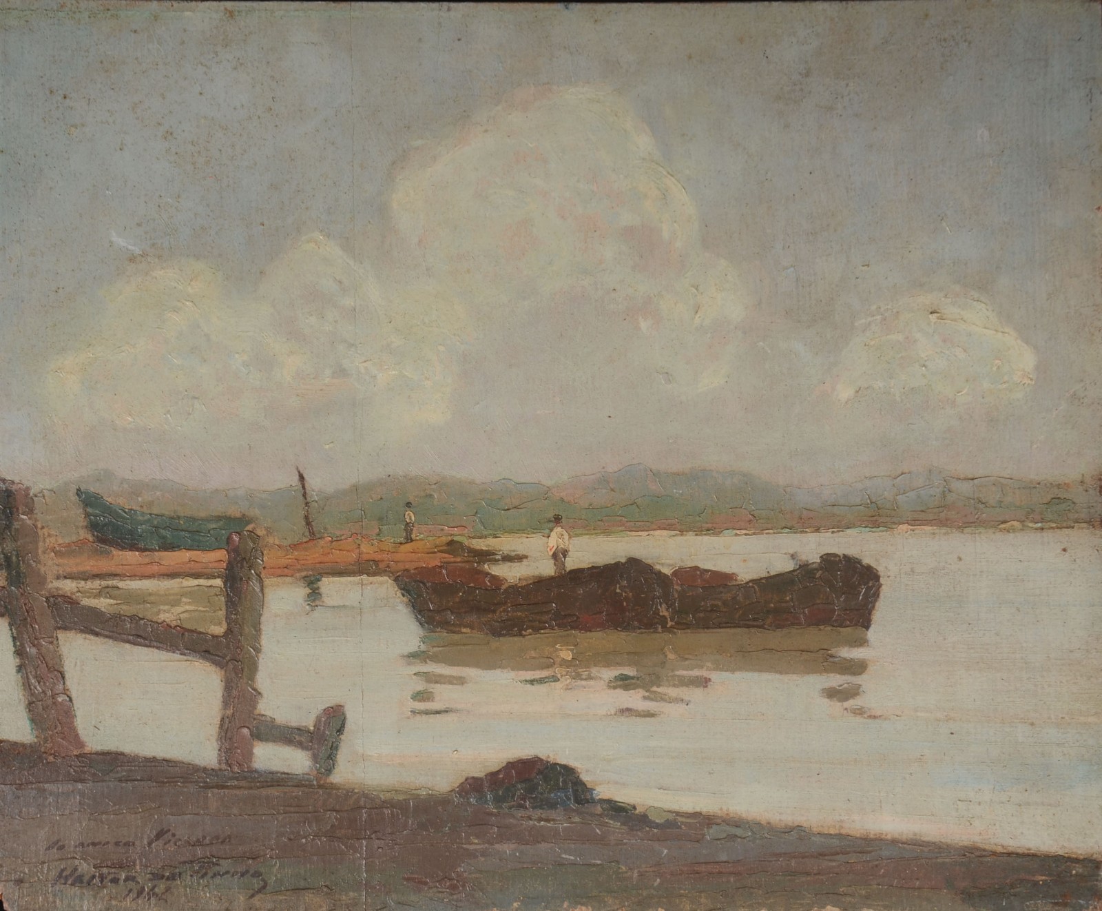 Heitor de Pinho (1897-1968), Barcos e figuras - foto 1 de 5