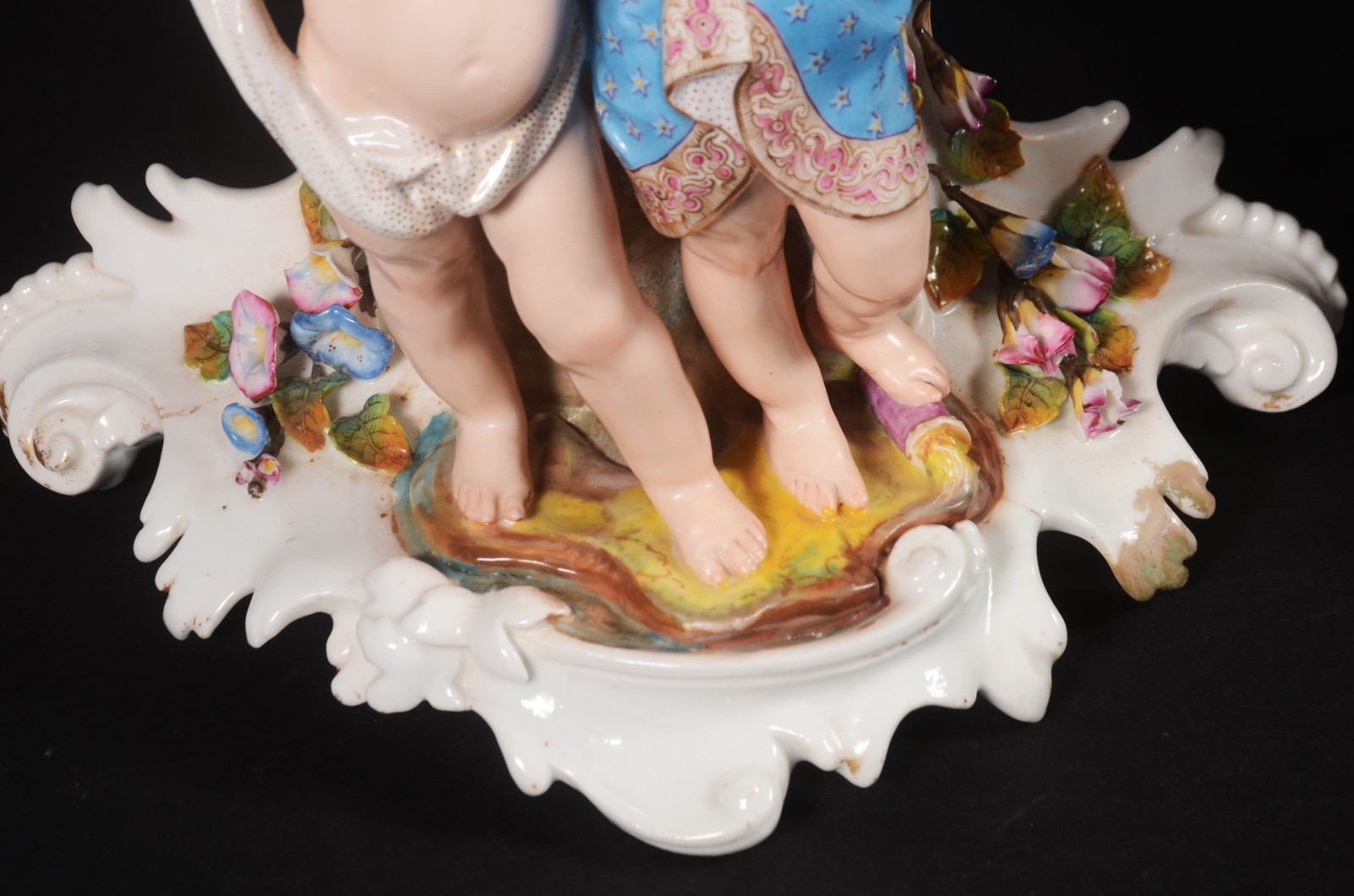 Par de imponentes jarros de porcelana francesa Vieux Paris, decorados... - foto 8 de 11
