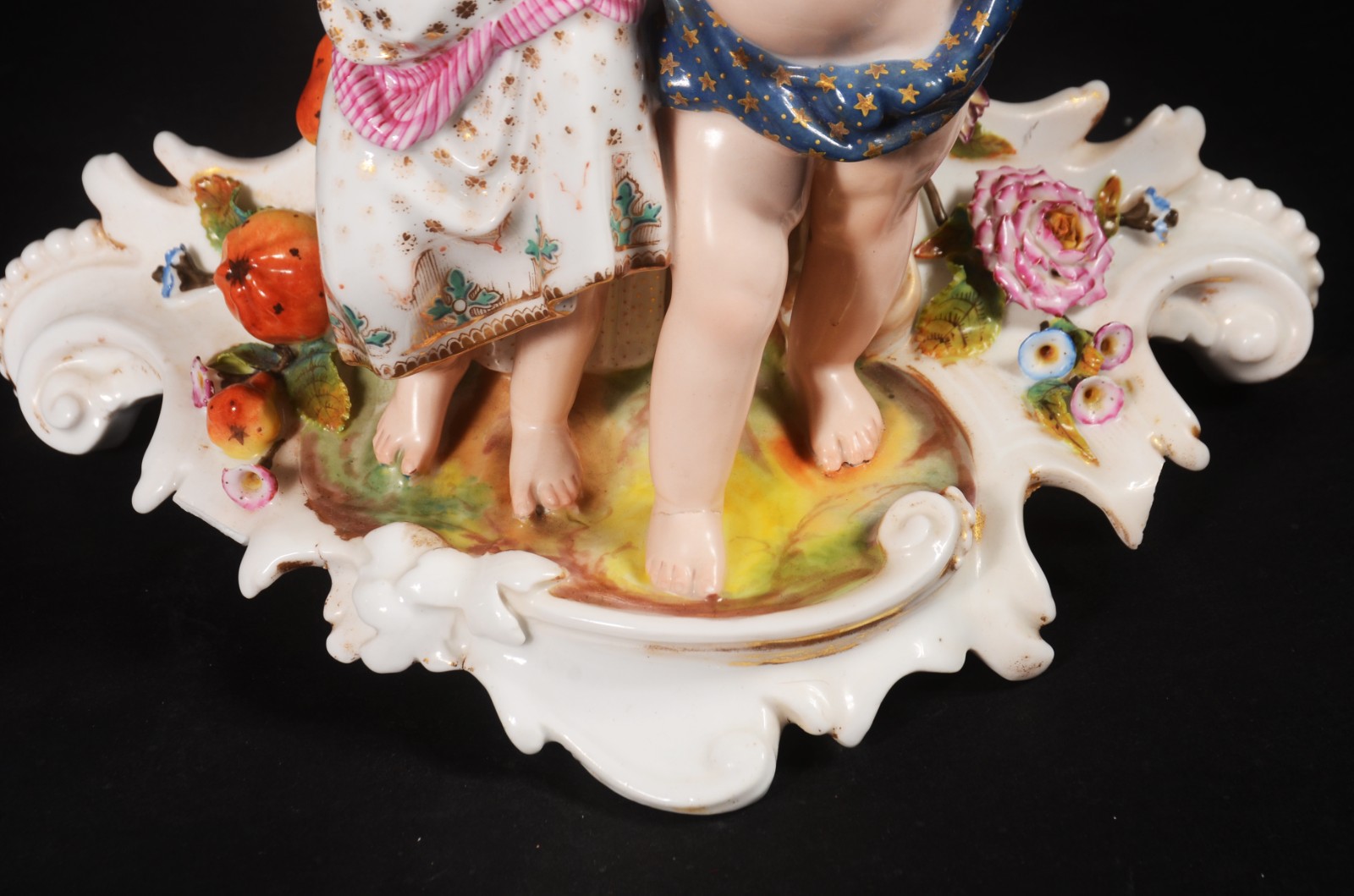 Par de imponentes jarros de porcelana francesa Vieux Paris, decorados... - foto 9 de 11