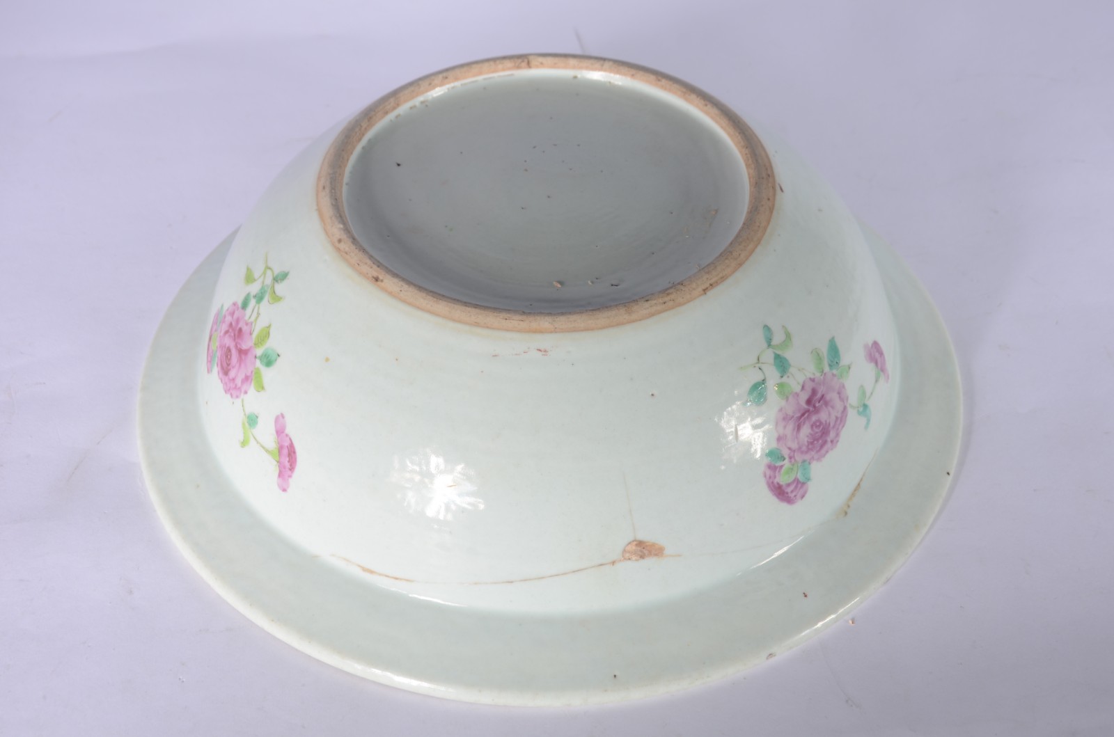 Gomil com bacia de porcelana chinesa da família verde, medalhão com... - foto 7 de 11