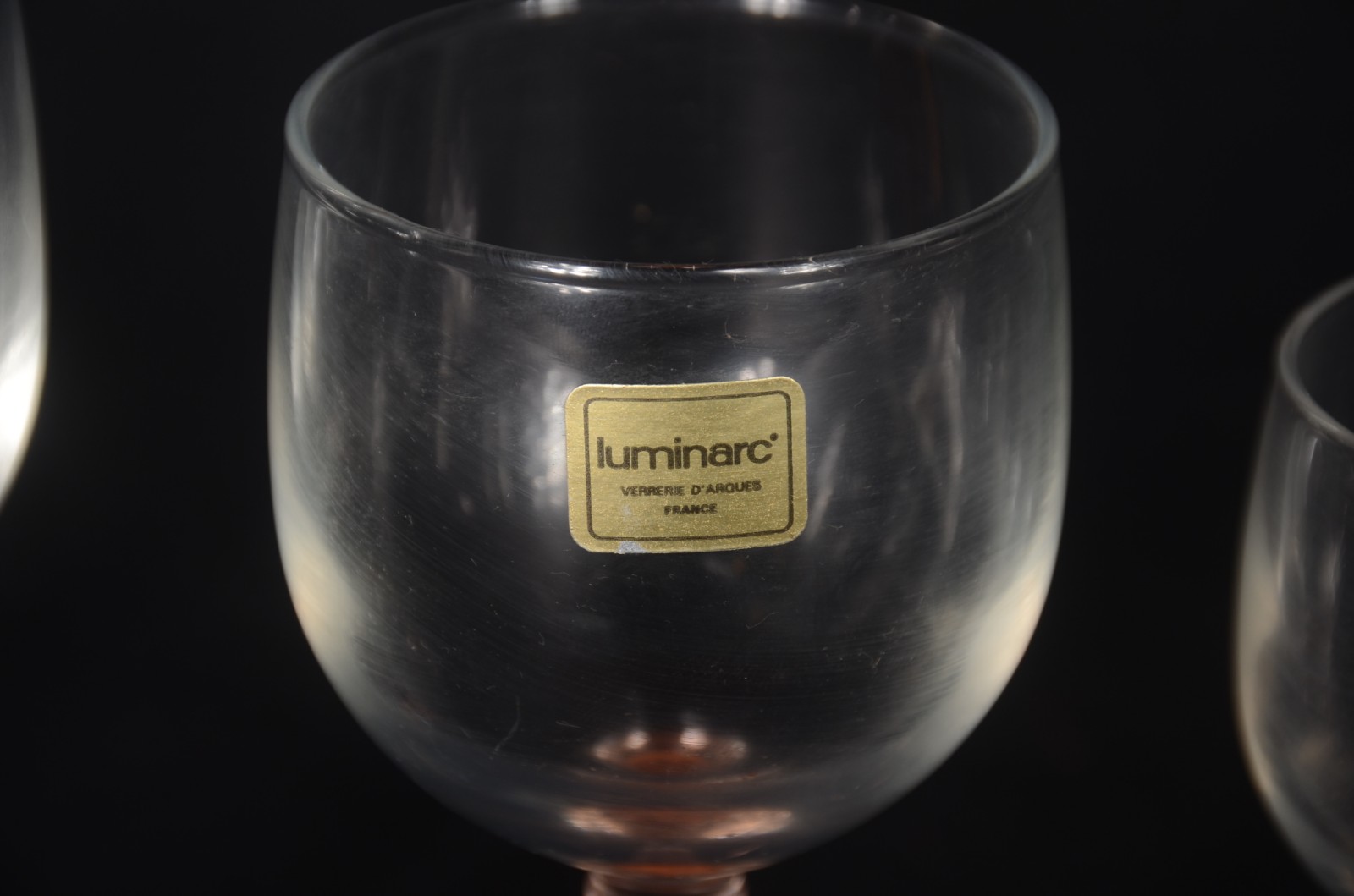 Serviço de vidro francês Luminarc, pés na cor salmon, composto de: 12... - foto 3 de 5