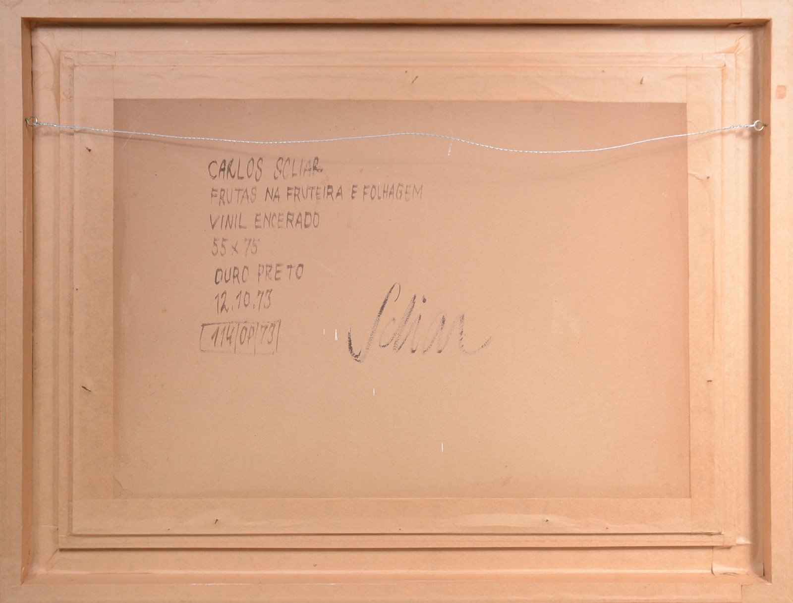 Carlos Scliar (1920-2001), Frutas na Fruteira e Folhagem - foto 4 de 5