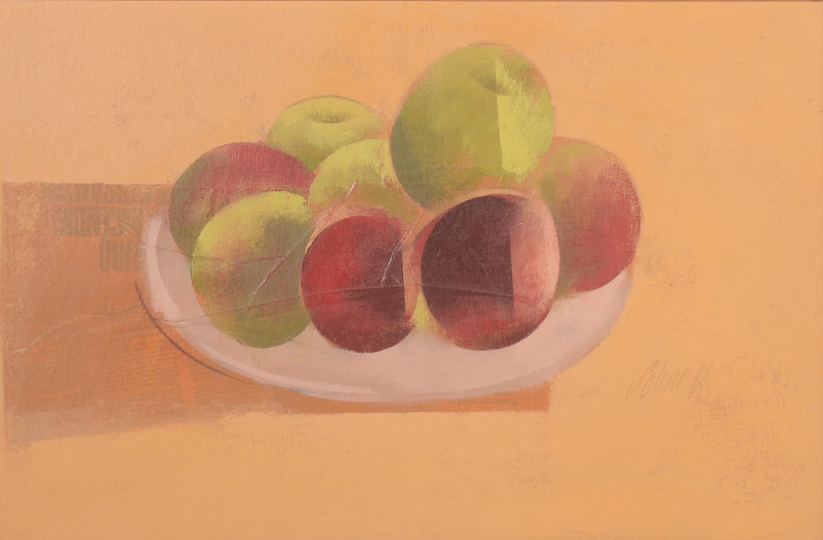 Carlos Scliar (1920-2001), Maçãs no Prato - foto 1 de 5