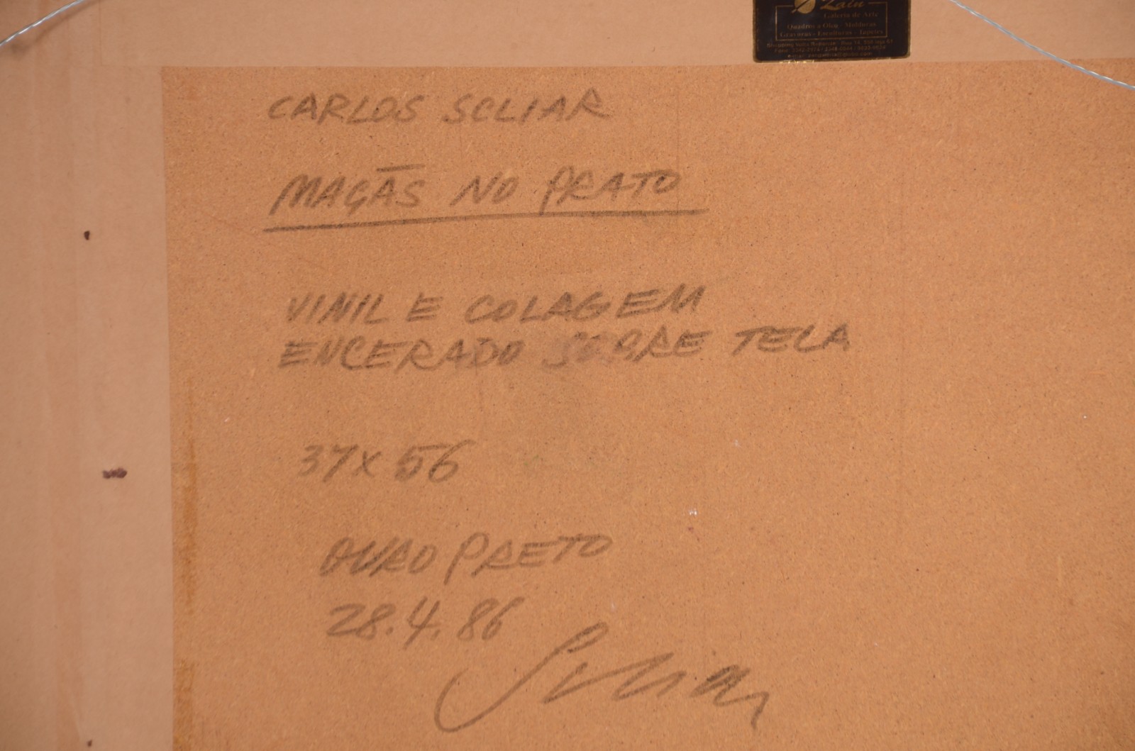 Carlos Scliar (1920-2001), Maçãs no Prato - foto 5 de 5