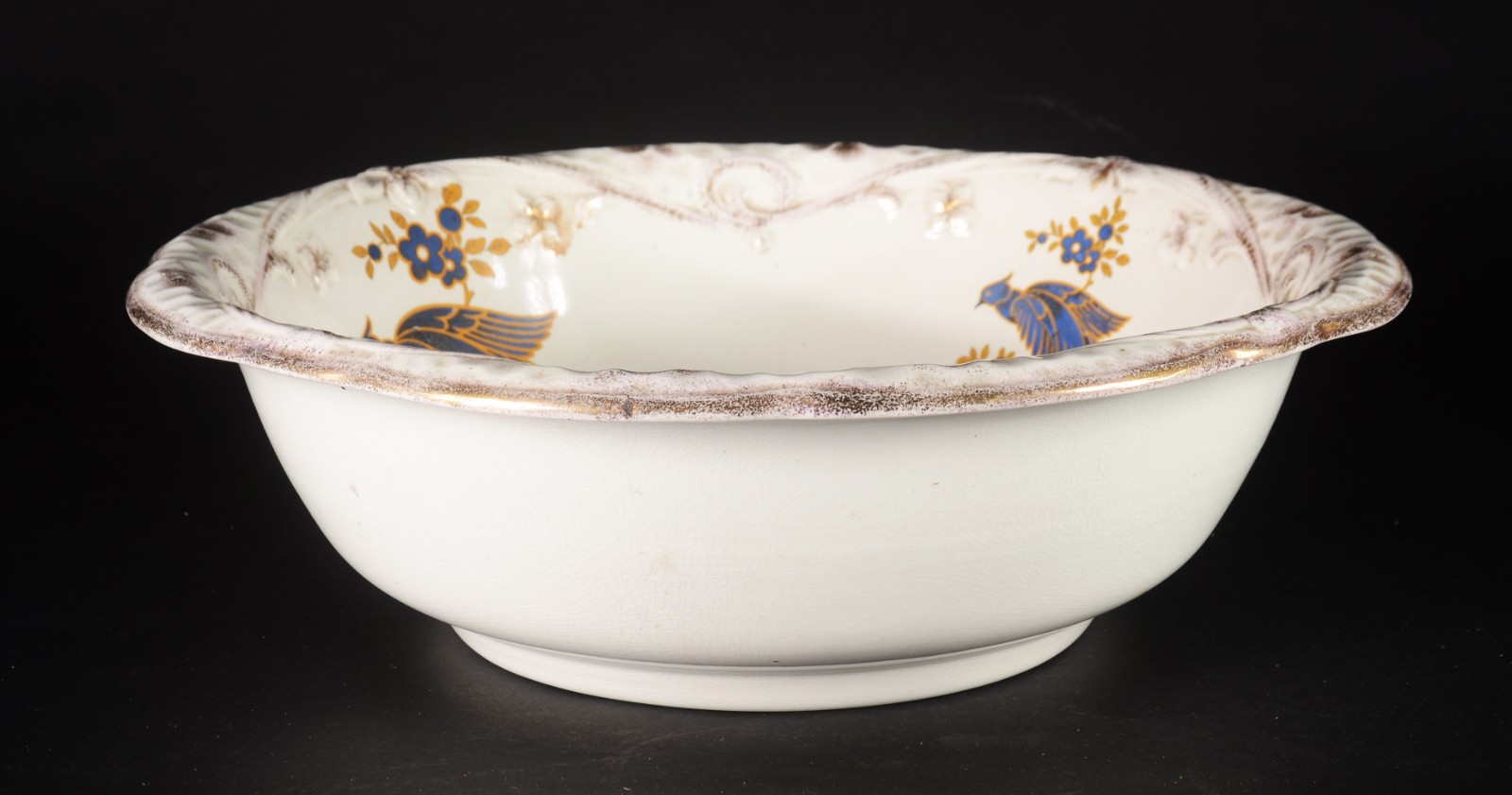 Jarra com bacia de faiança inglesa J&G Meakin decorados cor branca... - foto 6 de 11