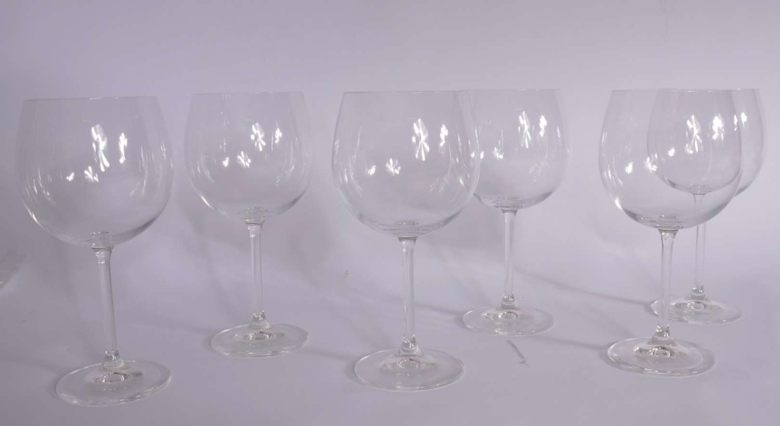 Seis taças de cristal para vinho tinto, 600 ml. - foto 2 de 2