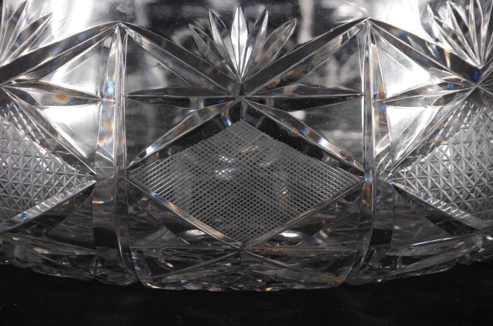 Fruteira de cristal tcheco lapidado. - foto 4 de 8