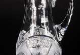 Jarra para água de cristal tcheco lapidado. - Jarra para água de cristal tcheco lapidado.