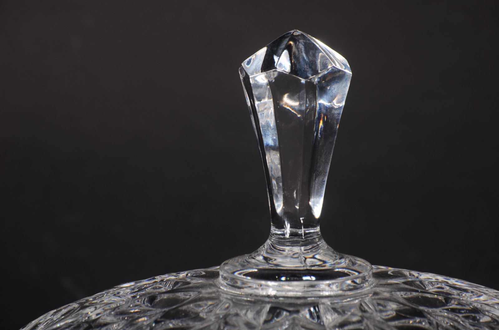 Compoteira de cristal tcheco lapidado. - foto 5 de 11