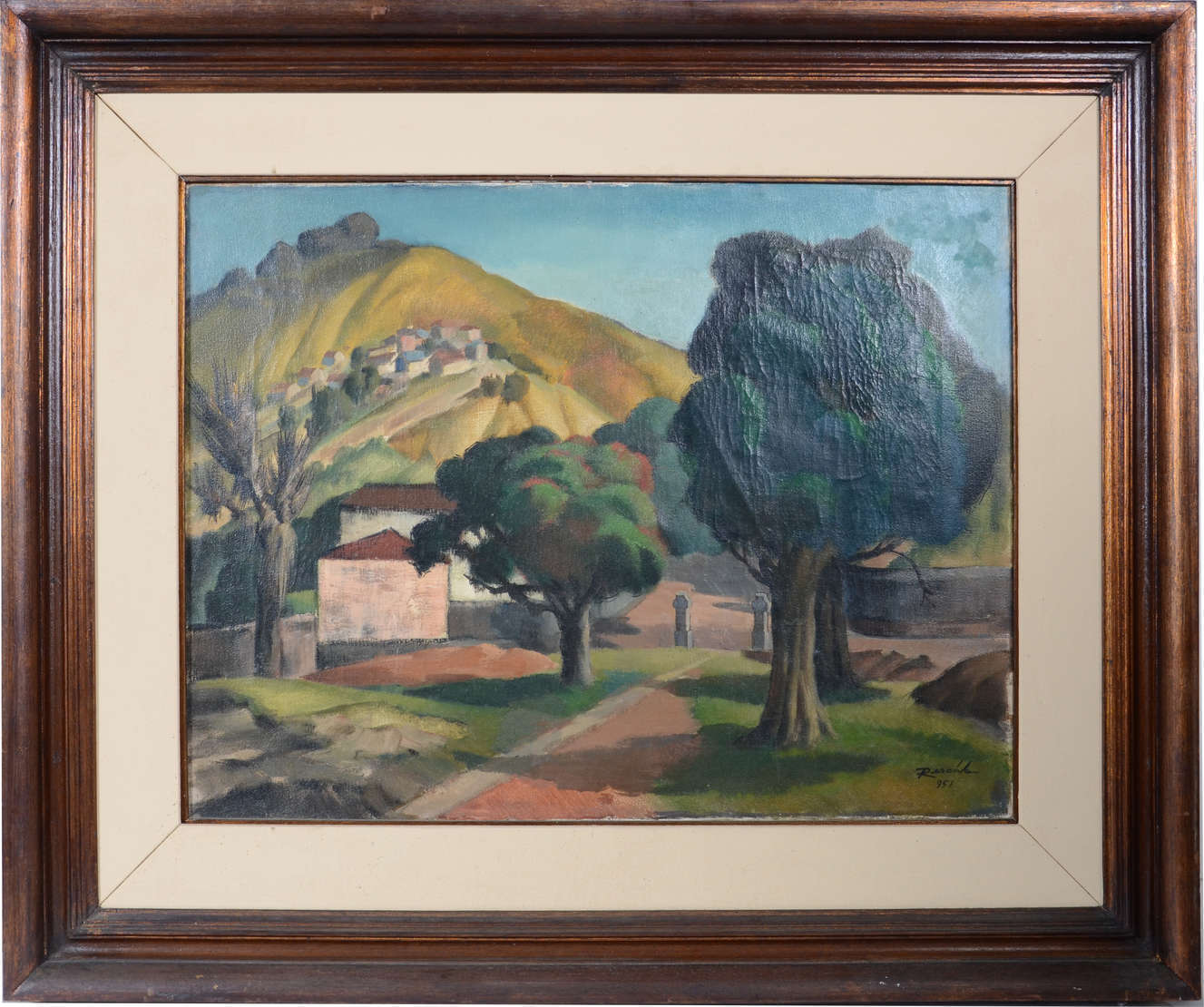 João José Rescala (1910-1986), Paisagem com casa. - foto 1 de 2