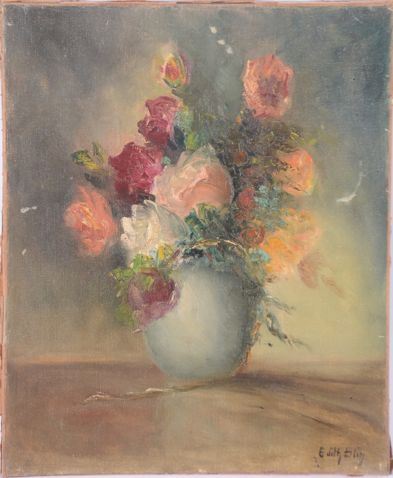 Edith Blin (1891-1983), Vaso de Flores - foto 1 de 3