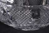 Dois centros de mesa de cristal lapidado feitio... - Dois centros de mesa de cristal lapidado feitio gondola.