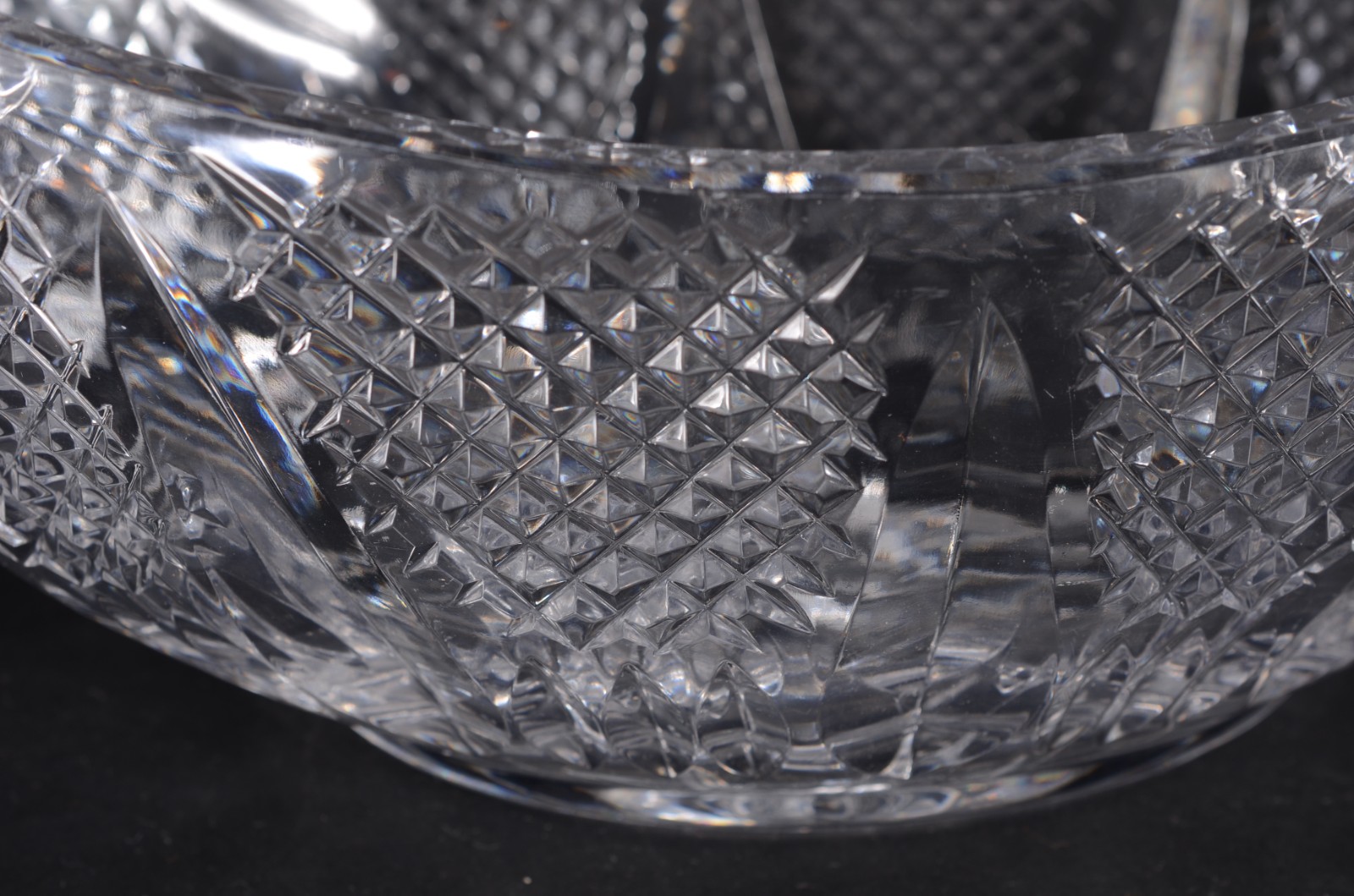 Dois centros de mesa de cristal lapidado feitio gondola. - foto 6 de 9