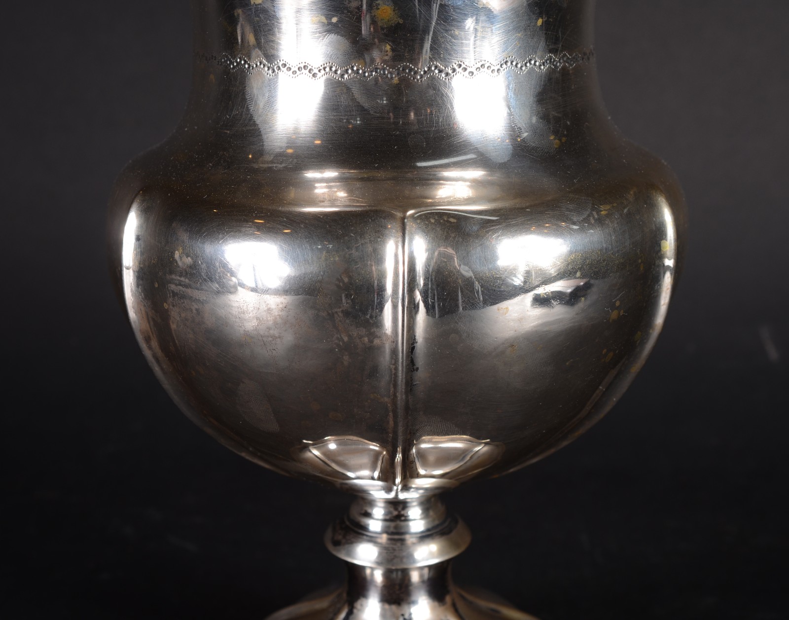Vaso de prata contraste 833 mls, base recortada. Peso da prata 670 g... - foto 3 de 6