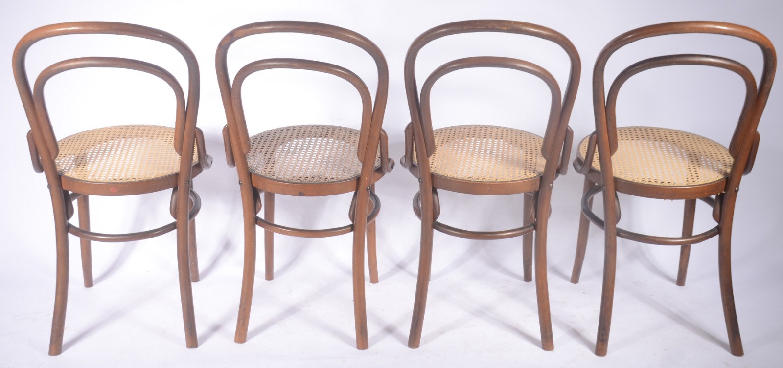 Conjunto com 4 cadeiras de madeira clara estilo austríaco, assentos... - foto 4 de 8