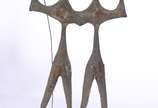 Bruno Giorgi (1905-1993), Candangos - Escultura de bronze, base de madeira. Altura da escultura: 25 cm/ Altura total: 26 cm.