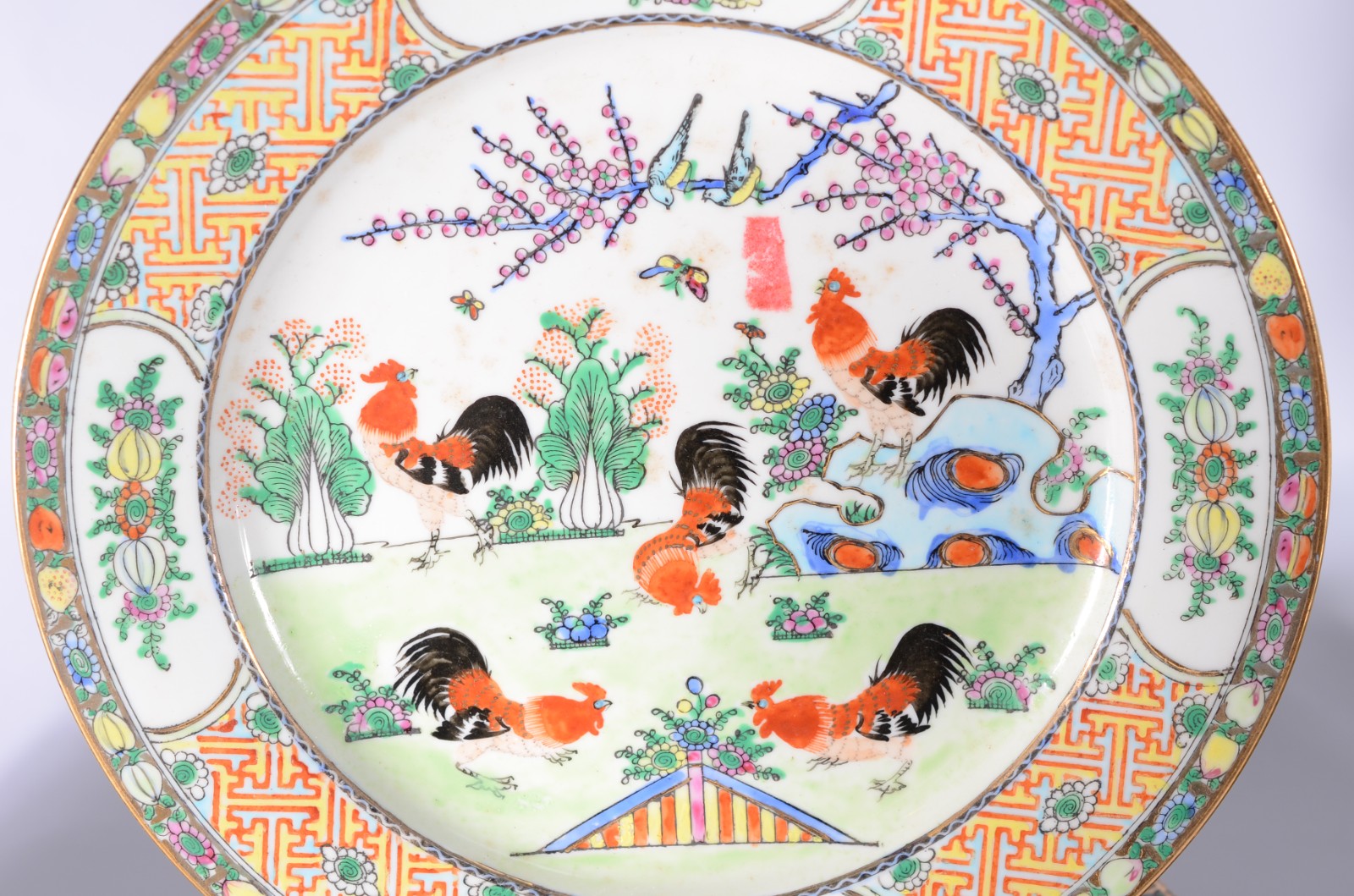 Serviço de jantar de porcelana chinesa, decorados com galos em... - foto 3 de 6