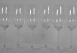 Seis cálices para vinho branco de cristal da Bo... - Seis cálices para vinho branco de cristal da Bohemia, 460 ml