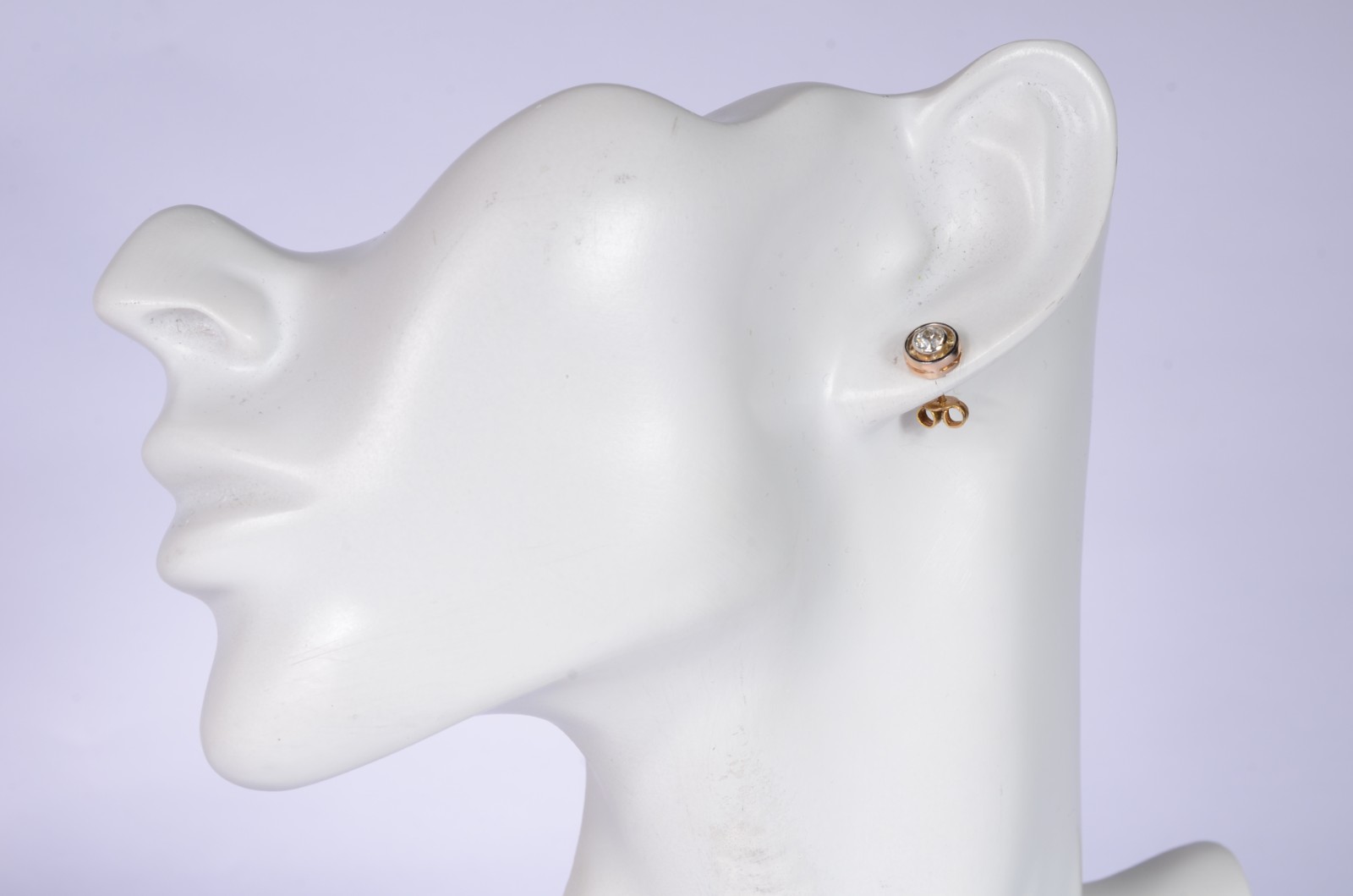 Conjunto de "ponto de luz" de ouro 18 k e diamantes, sendo par de... - foto 7 de 7