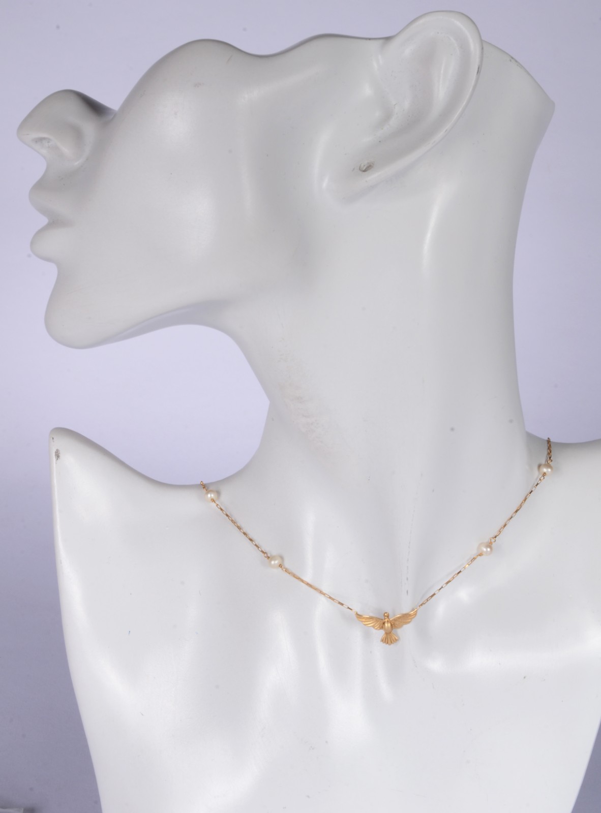 Colar de ouro 18 k., contraste 750 mls, malha com élinhos e 10... - foto 6 de 6