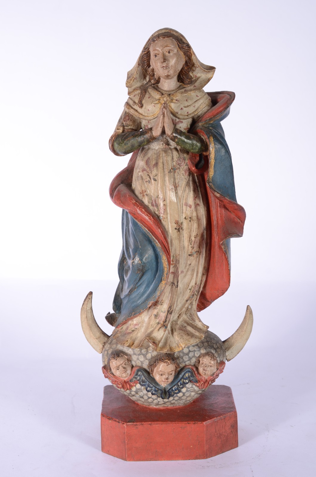 Nossa Senhora da Conceição - Antiga imagem de madeira entalhada e... - foto 1 de 7